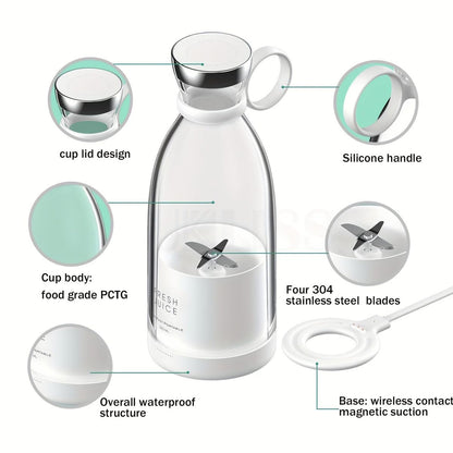 Drosoft Portable USB Blender – Rechargeable Mini Juicer
