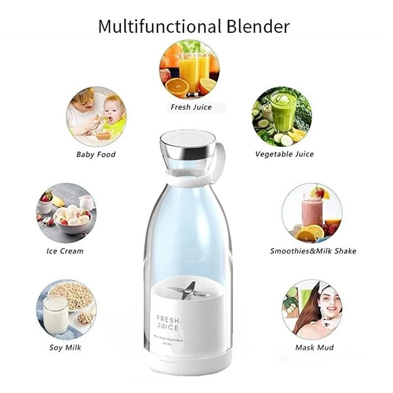 Drosoft Portable USB Blender – Rechargeable Mini Juicer
